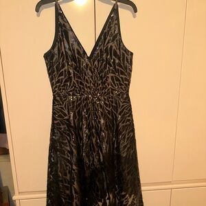 Dress The Population Black Embellished cocktail dress